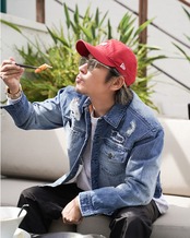 【#Re:room】VINTAGE DAMAGE DENIM JACKET［REJ144］