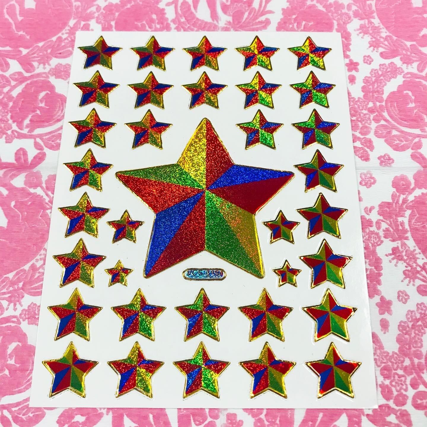 73 大きな星となかま星 レトロキラキラシール VCS-3194 VCS01