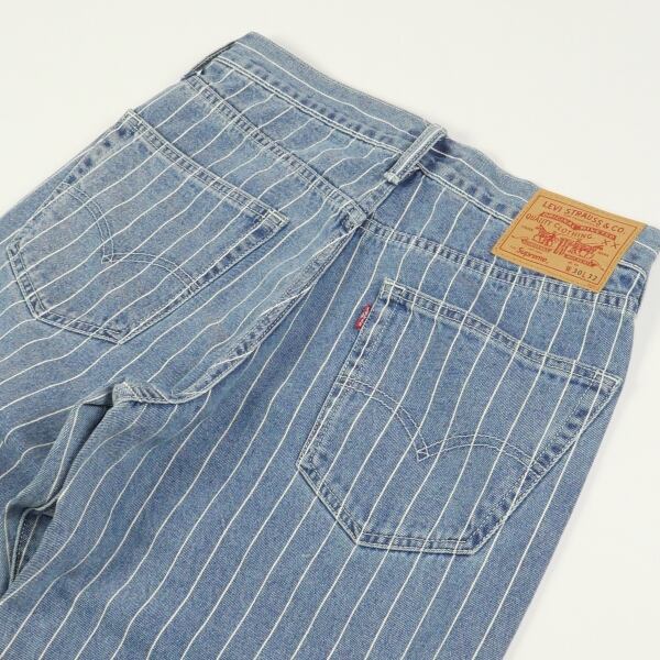 シュプリーム18SS Supreme Levi's Pinstripe 550 Jeans