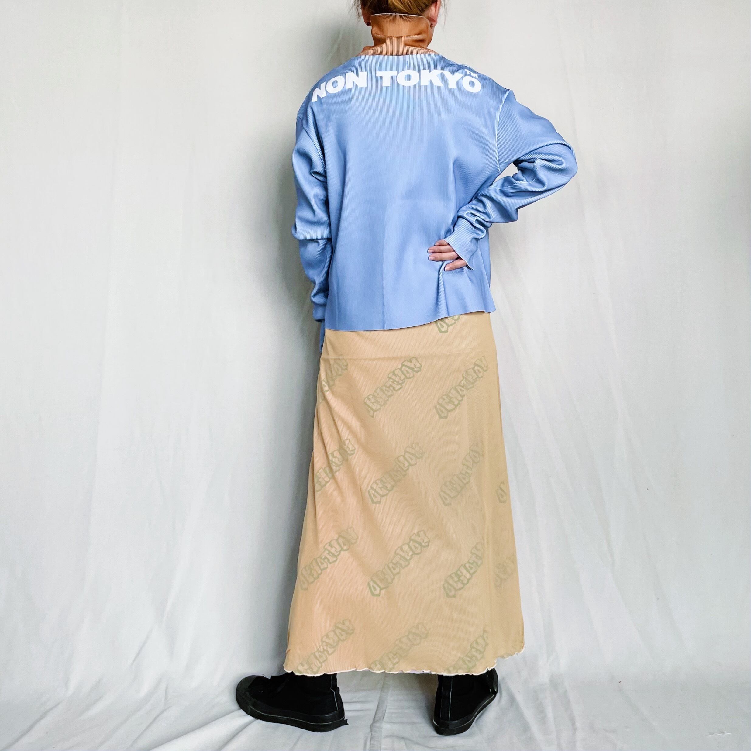NON TOKYO PRINT RIB HI-NECK TOP　ノントーキョー NON TOKYO PRINT RIB HI-NECK TOP ノントーキョー 【公式通販】