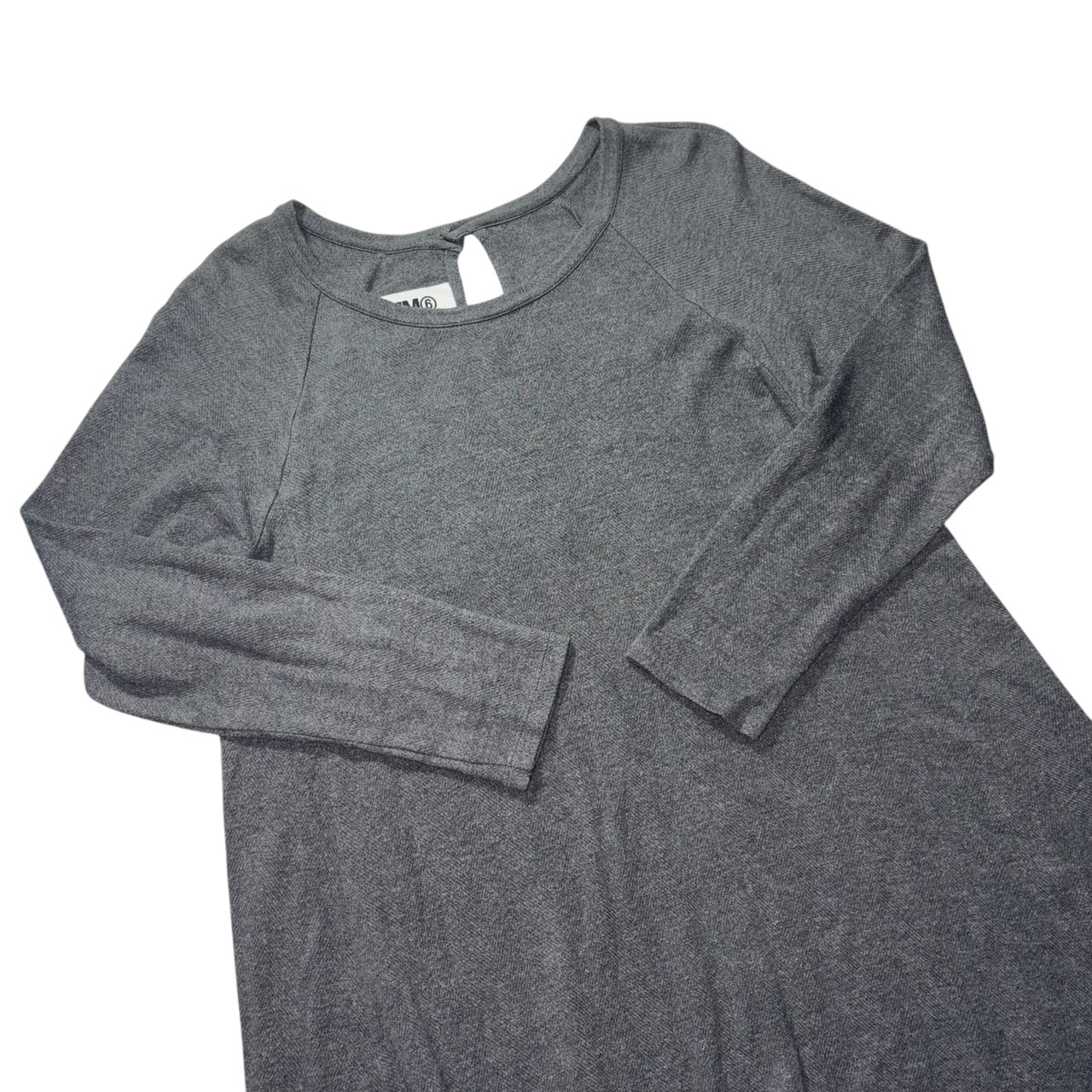 MM6 rayon herringbone knit one-piece