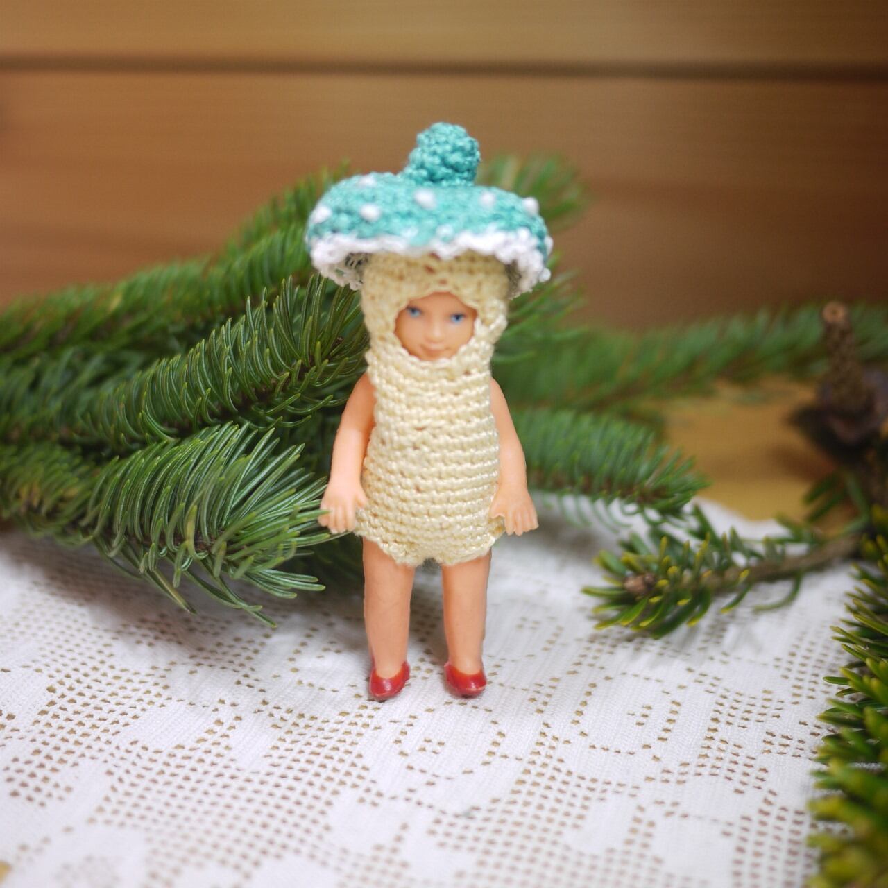 着ぐるみドール 緑キノコ 緑青トロイシュリング