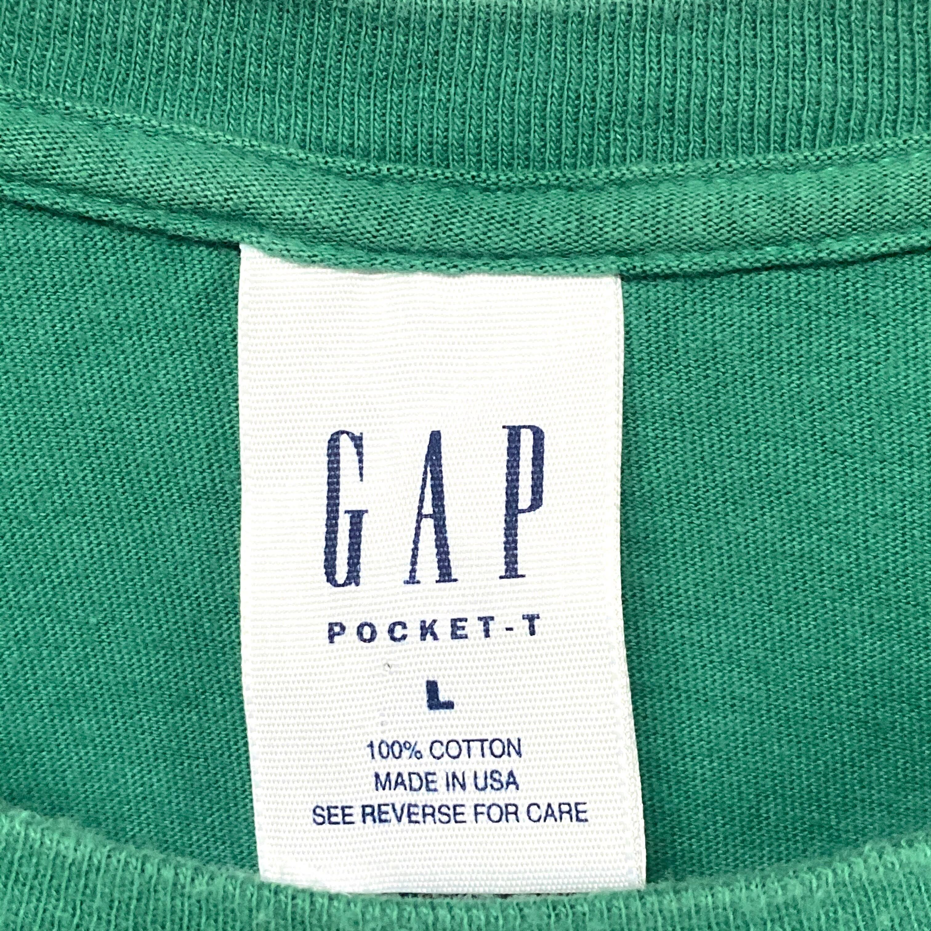 90年代 オールドGAP USA製 GAP ギャップ ポケットTシャツ メンズL【T