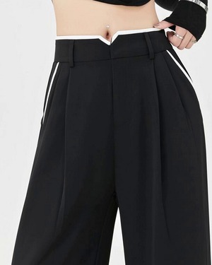 ドレープワイドスーツパンツ A0599