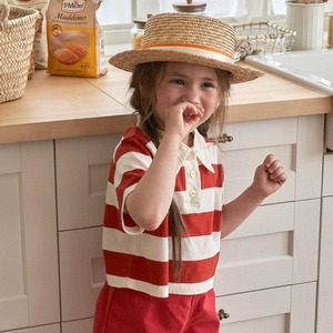 «sold out»«ジュニアサイズあり»«Banana J» クロップドポロシャツ 2colors