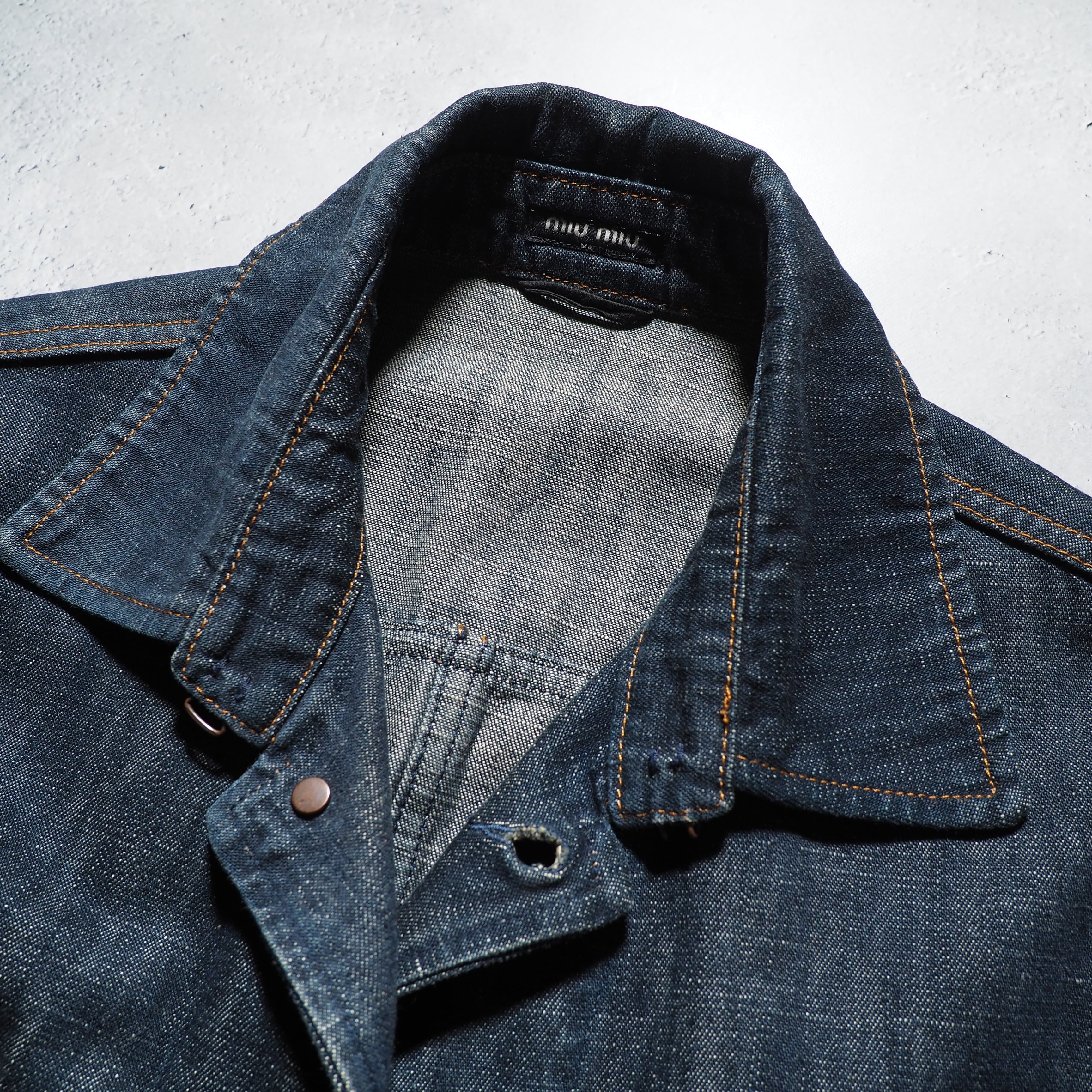 2001AW ” MIUMIU ” Denim coveralls jacket (made in Italy)