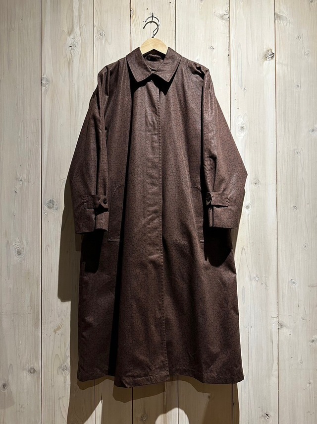 【a.k.a.C.a.k.a】"LONDON FOG" "完品" Cement Pattern Vintage Loose Long Coat