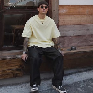 Back logo crew neck T-shirt 0534