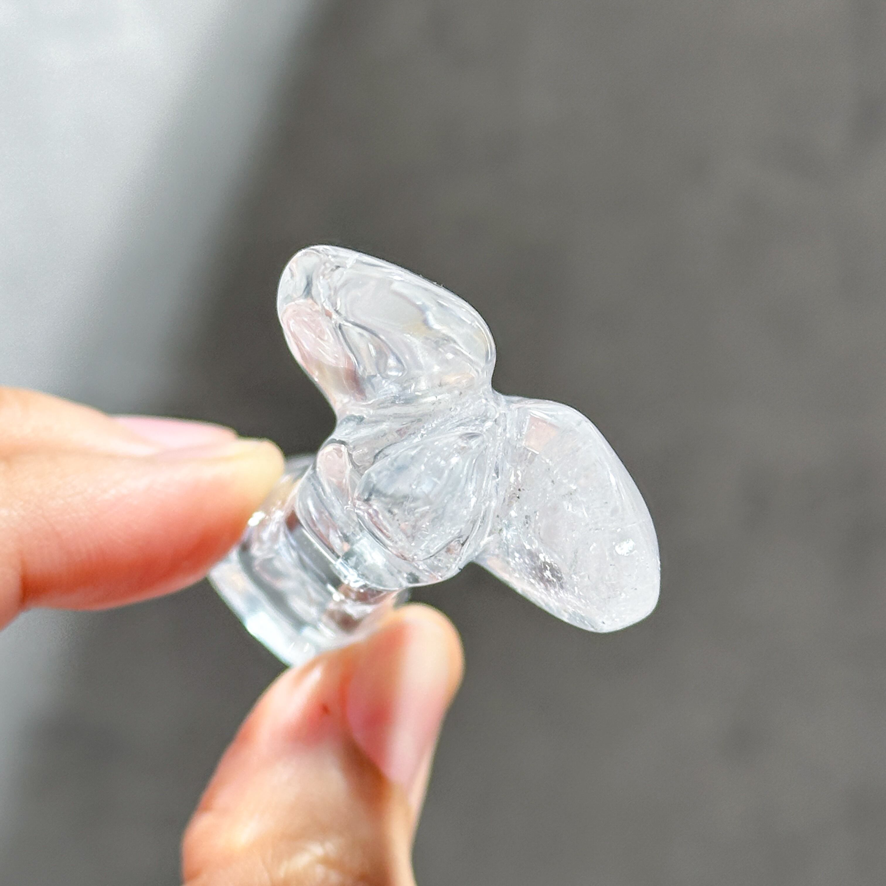 PRISM02 CLEARホウオウ&ルギア クリアクオーツwithパイライト 原石01◇Clear Quartz with