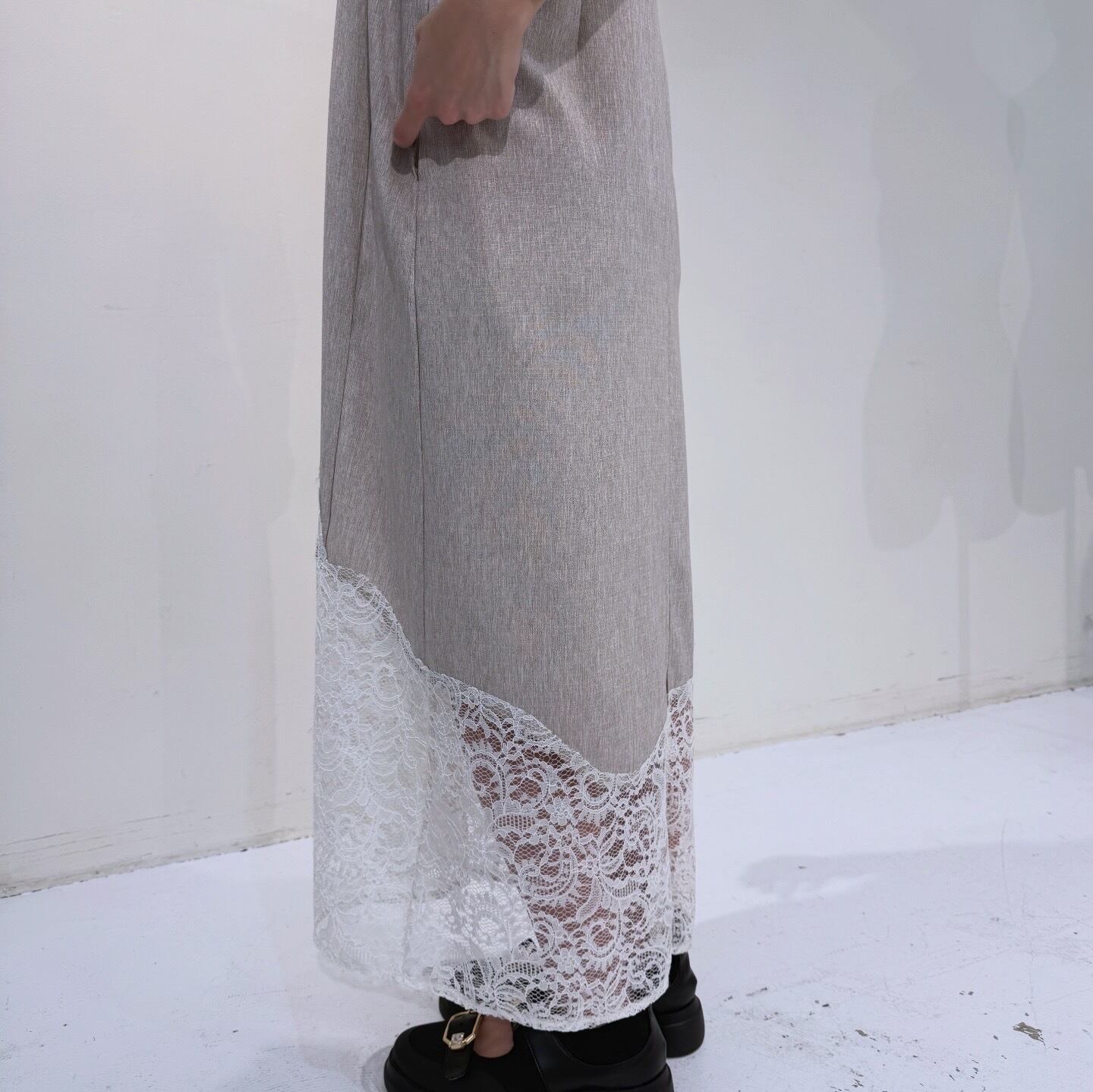 エイミーロウ Eimee Law ウェーブレースリネンライクジャンスカ