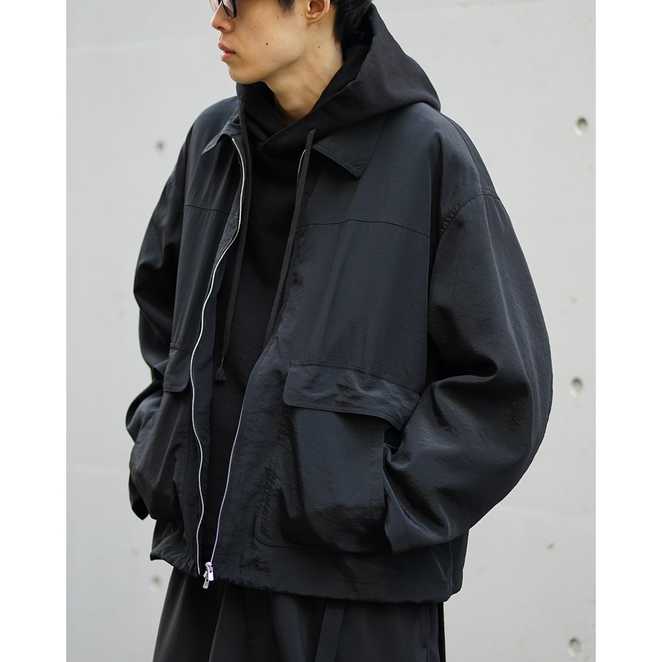 Blanc YM] (ブランワイエム) BL-26S-SSCWJ Salt Shrink Cupro Work JKT