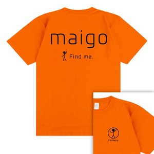 迷子Tシャツ “弱め” オレンジ