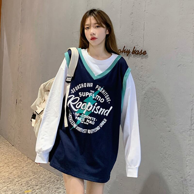 スタイルセーター オータムスタンダードルーズトップス ロング レトロ 秋物 misskkl89311865860