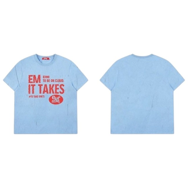 ドットレタープリントTシャツ 2col   R02459