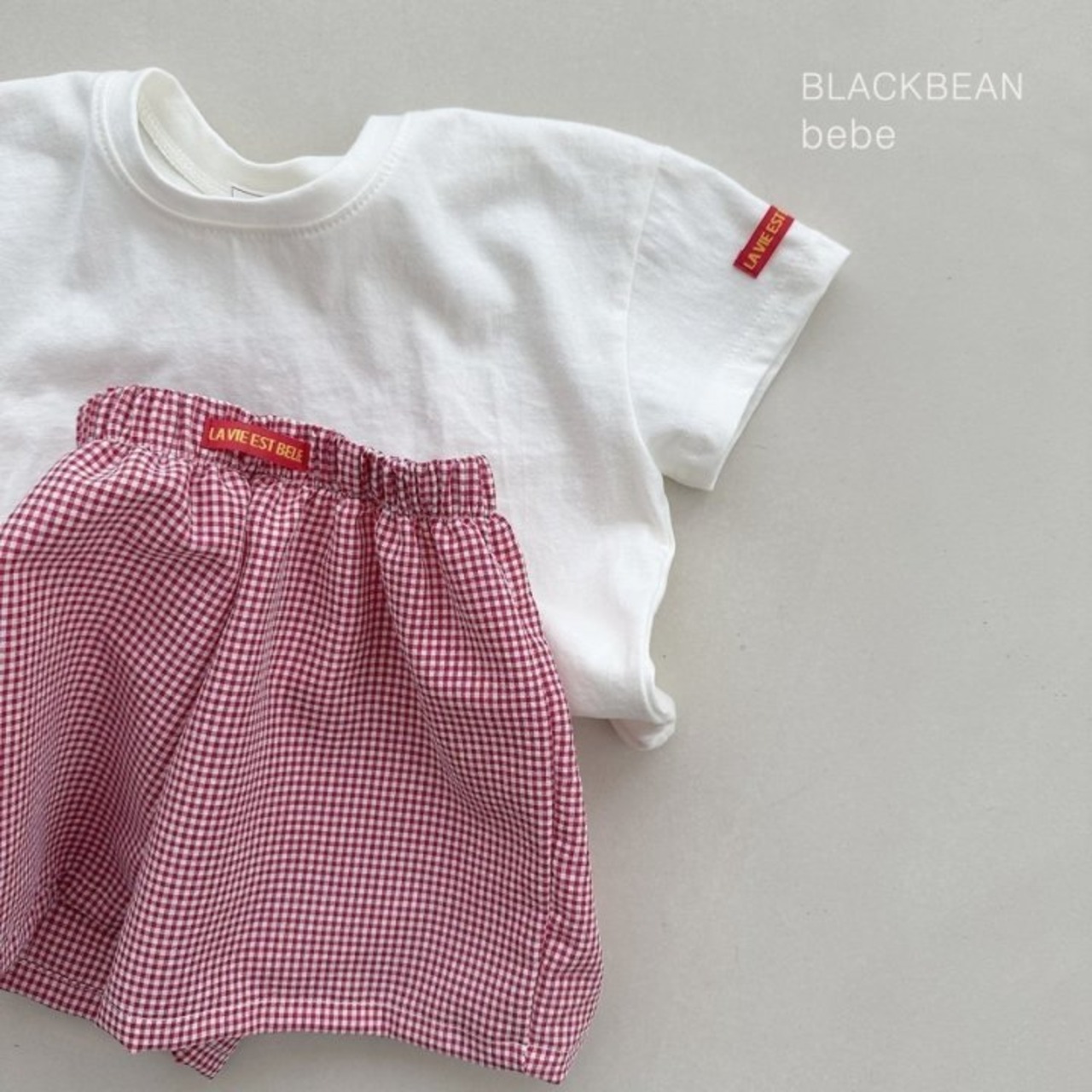 [BLACKBEAN] Two-Tone Bebe Set-up / [블랙빈] 투톤베베세트