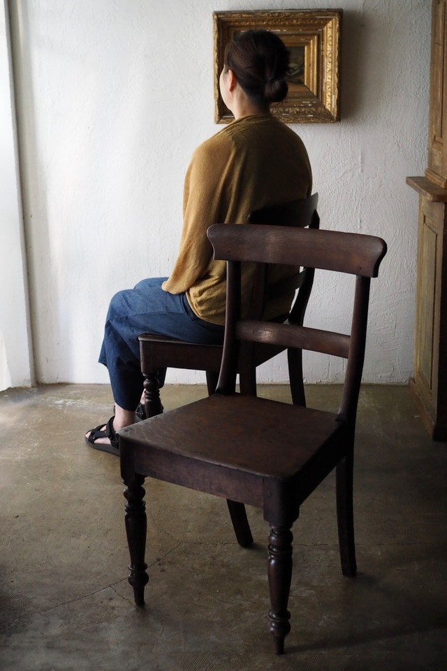 イギリス オークチェア-antique oak chair