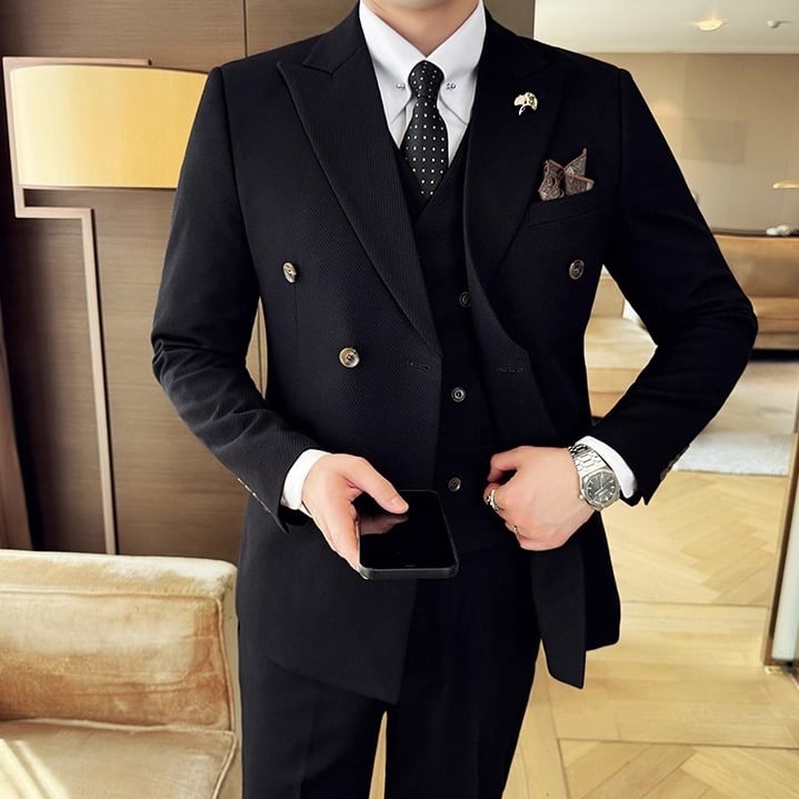 ダブルブレストスリムフィットスーツ 3color SU0253 | R-Base
