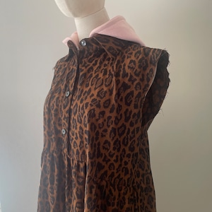 yushokobayashi/Hood layerd dress Leopard