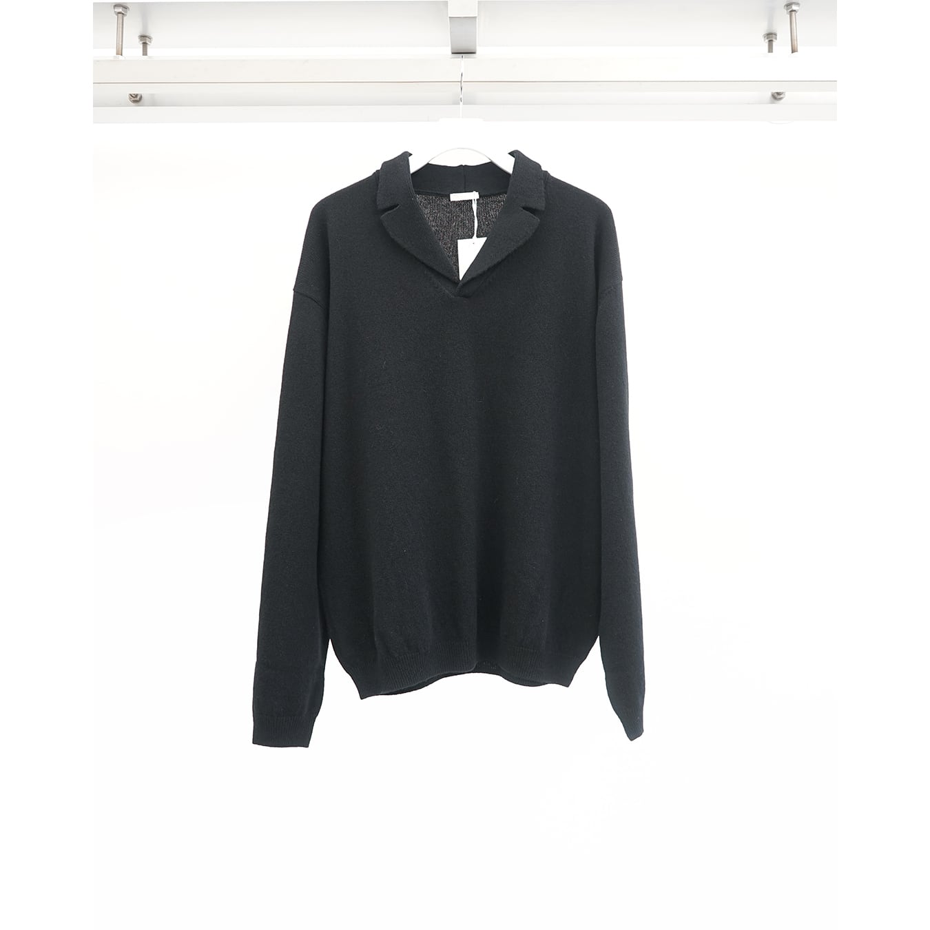 Blanc YM] (ブランワイエム) BL-26A-WOCKS Wool Open Collar Knit