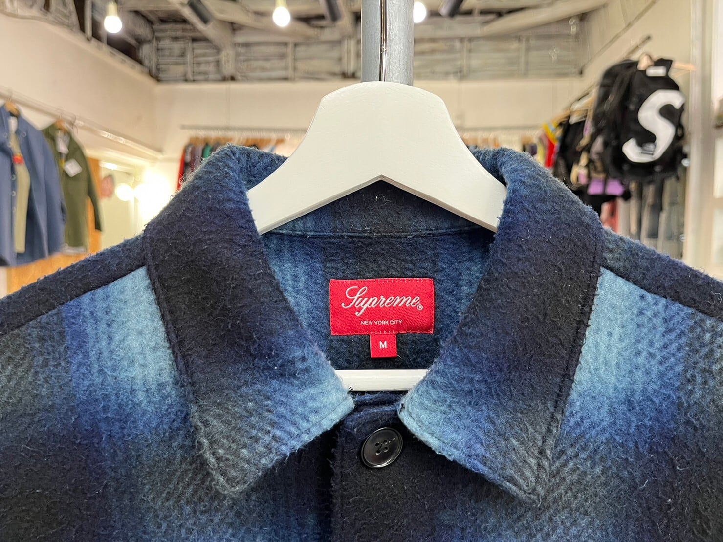 Supreme 2020FW Shadow 水っぽ Plaid Fleece Shirt