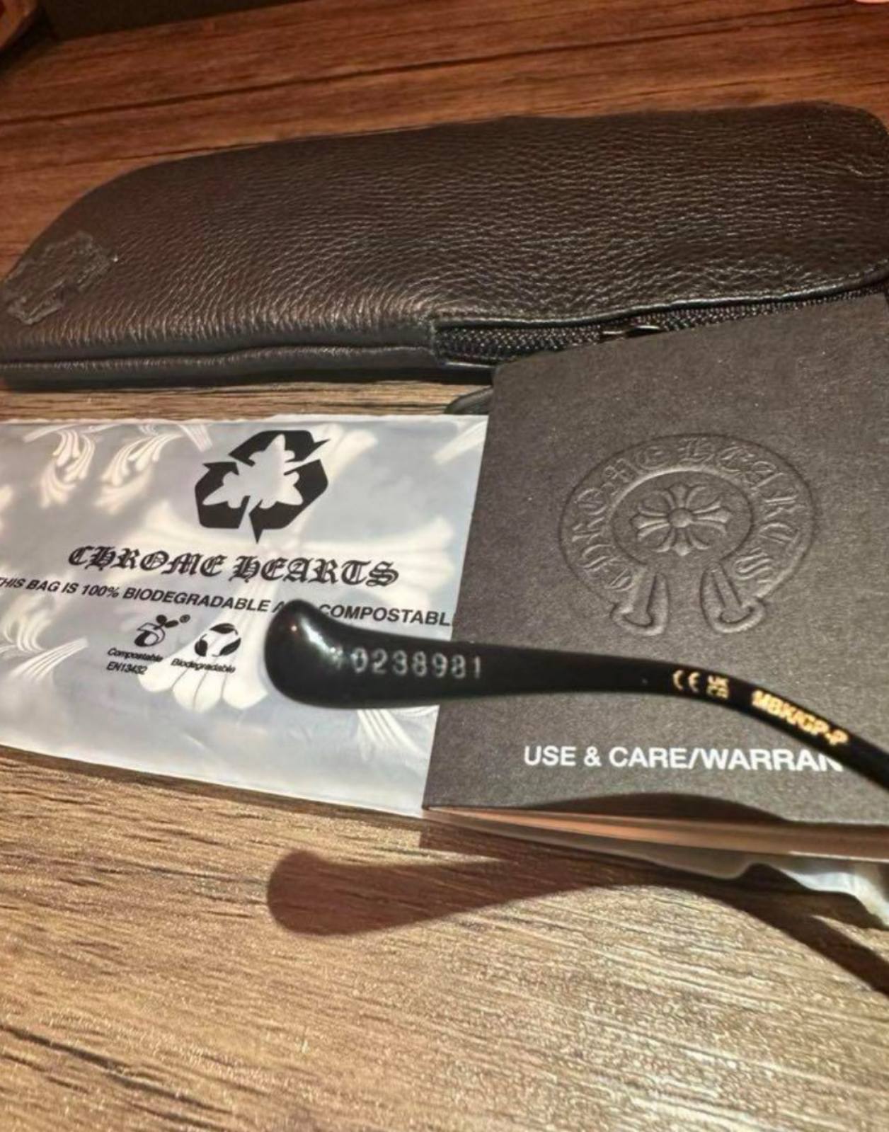 CHROME HEARTS クロムハーツ メガネ 眼鏡 アイウェア BUBBA-A MBK/GP-P