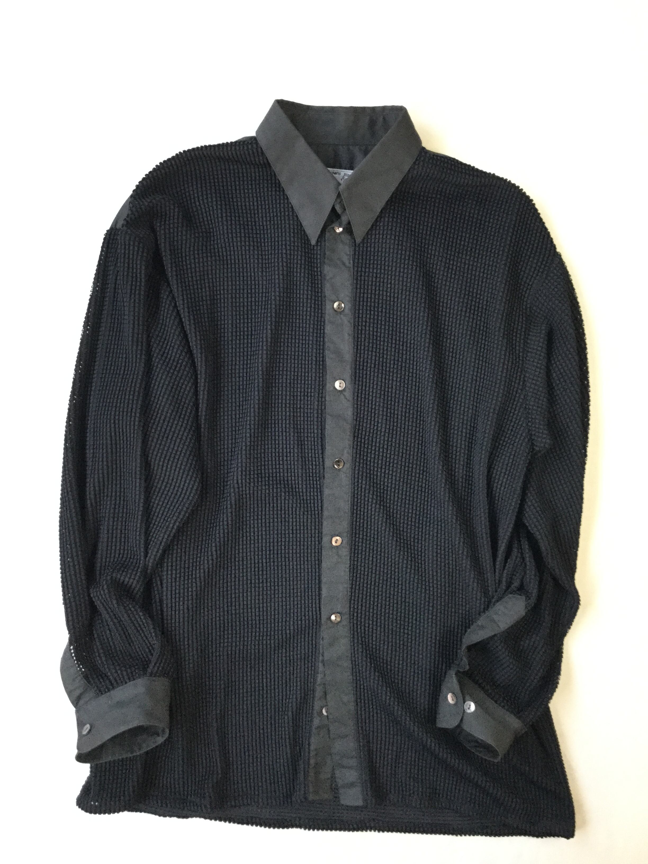 80sフランス製 LE GARAGE ウール 長袖シャツ M LE GARAGE(ル・ガラージュ)」デザインシャツ | MIKOTONORI.