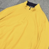 custom draw cord half zip long sleeve tee
