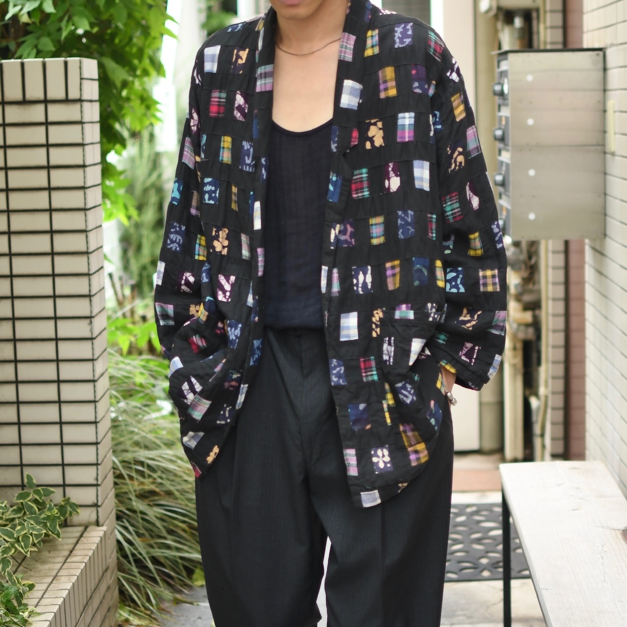 patch work design indian cotton jacket