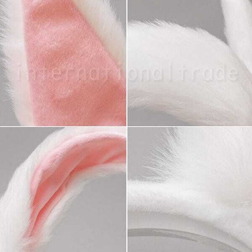 予約 コスプレ小物 ウサギ耳カチューシャ うさぎ耳 動物 どうぶつ アニマル バニーガール ふわふわ フェイクファー レディース メンズ イベント パーティー 学園祭 文化祭 ハロウィン 仮装 可愛い ヘアアクセサリー ヘッドドレス うさ耳 ブラック ホワイト グレー k15006