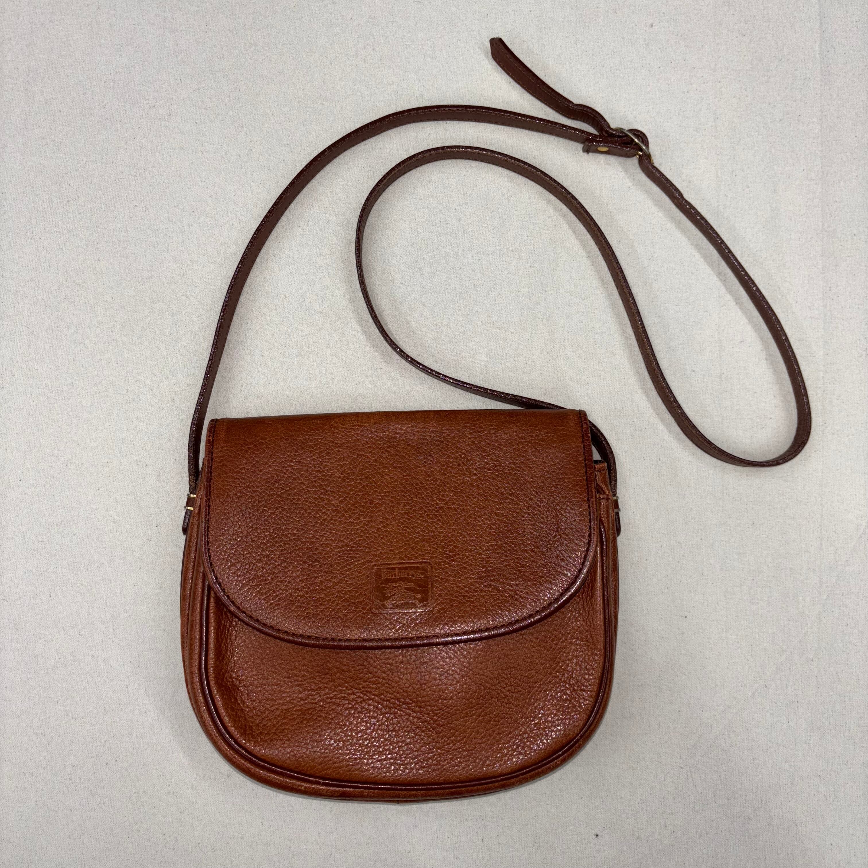90s burberrys shoulder bag バーバリー 茶 ショルダーバッグ