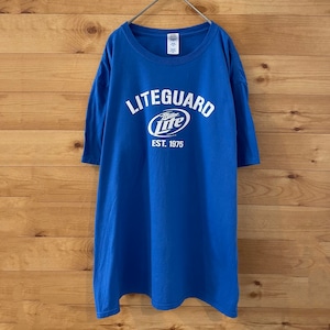 【GILDAN】ミラーライト ビール Tシャツ ロゴ Miller Lite XL ビッグサイズ US古着 アメリカ古着