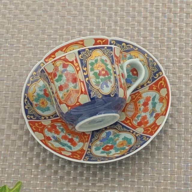 波佐見焼 錦古伊万里鳳凰珈琲碗皿 カップ＆ソーサー | 有田焼ショップ
