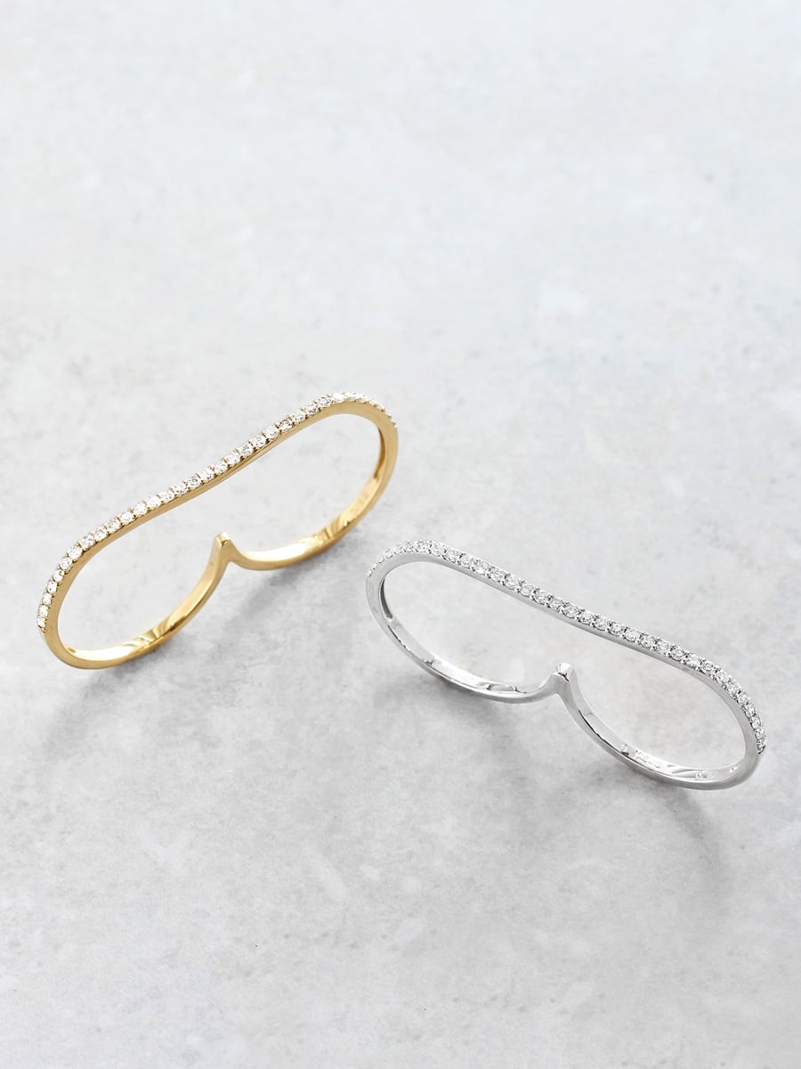 【FETE×JaMaisコラボ商品!!】ダブルフィンガー ダイヤモンドリング<<受注生産>>