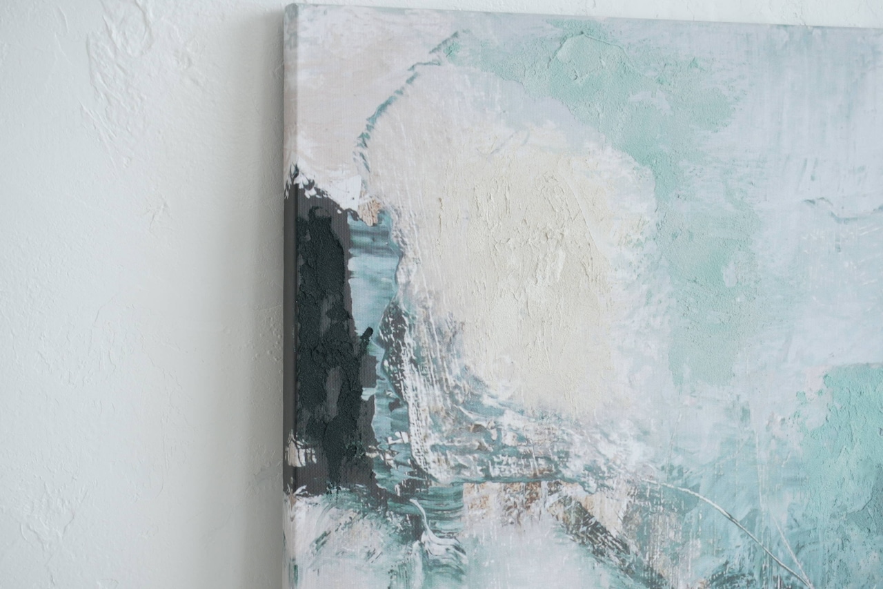 ウォールアート（ミクストペインティング）| Malerifabrikken | "Downhill" | 80x60 cm
