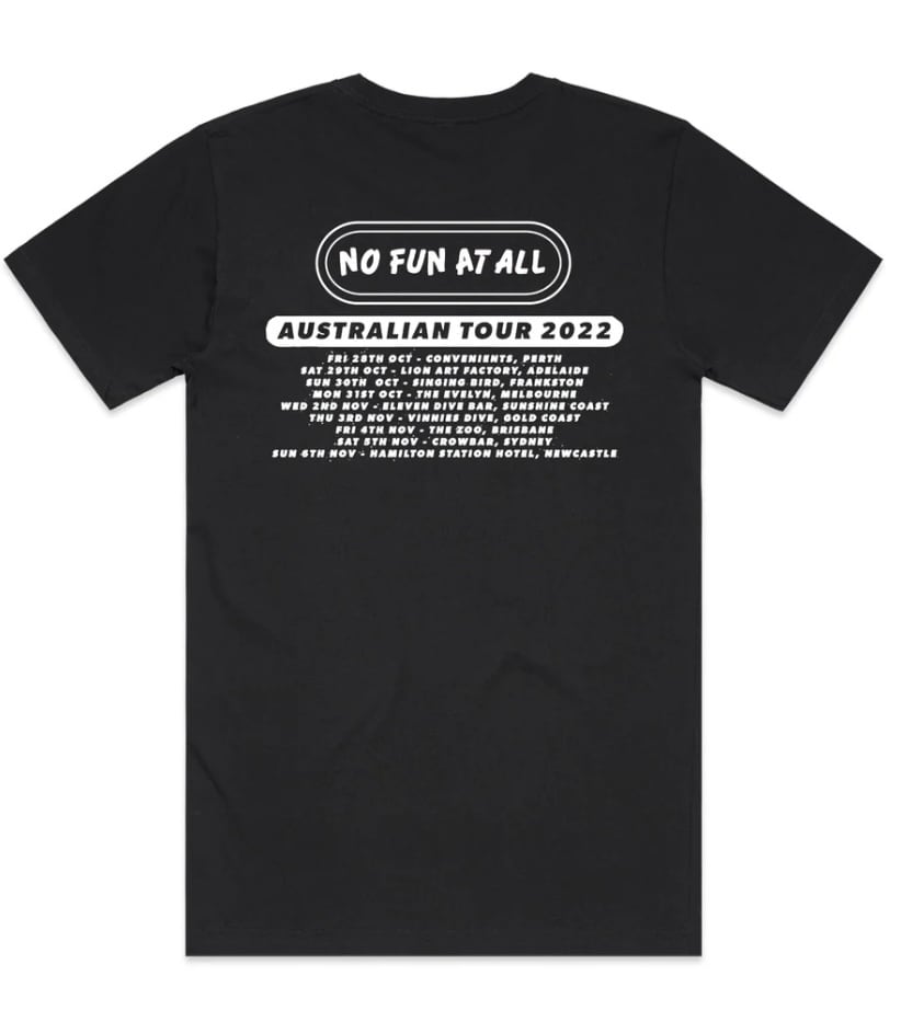 NO FUN AT ALL 'Seventh Wave Oz Tour 2022' T-Shirt ノーファンアット