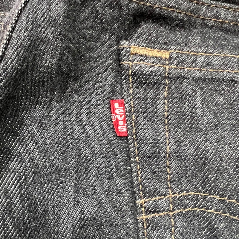 80's Levi's リーバイス 501-0658 ブラックデニム 先染め ミント