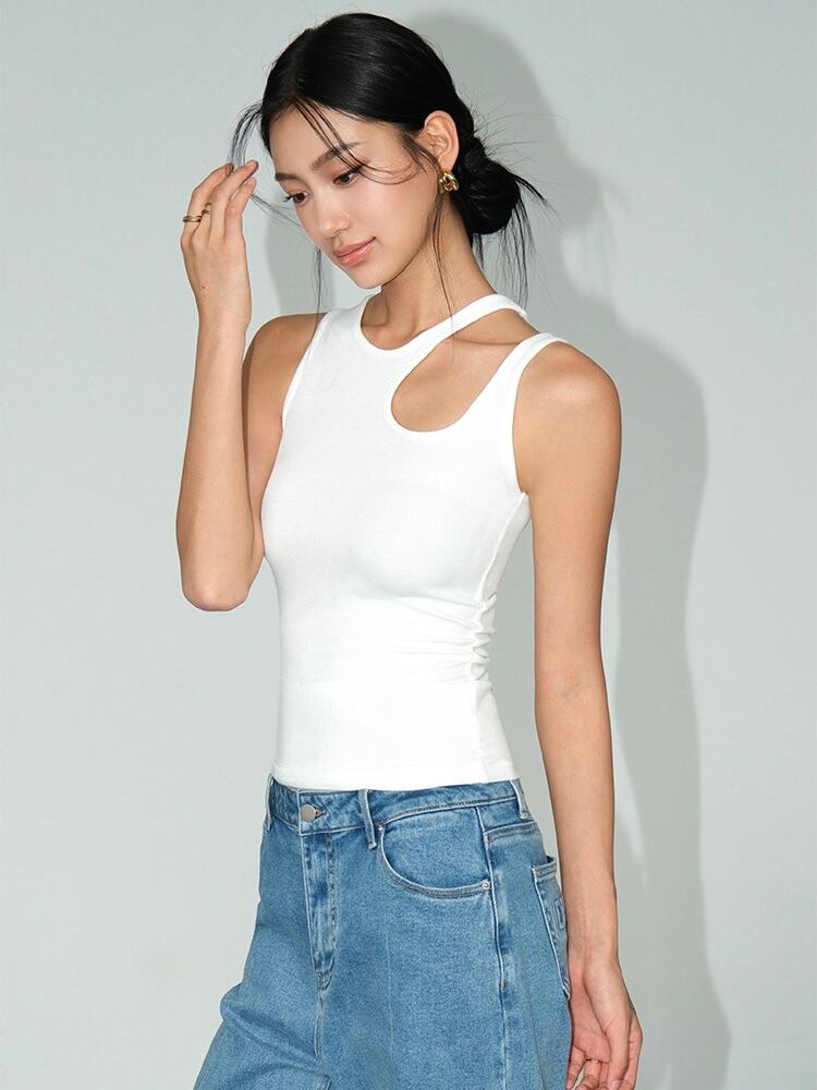 アシメトリカットタンクトップ