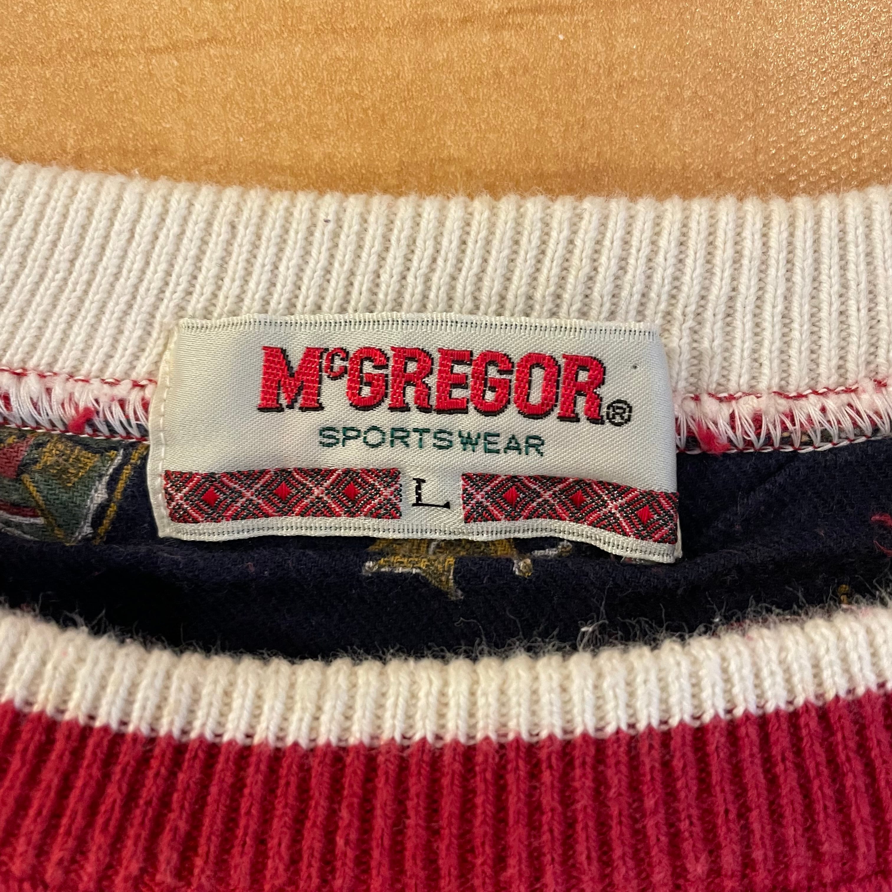 McGREGOR】80s 90s 日本製 オールド スウェット トレーナー 刺繍ロゴ