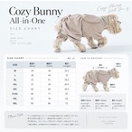 【puppygallery公式】    Cozy bunny all-in-one   2XL-3.5XL