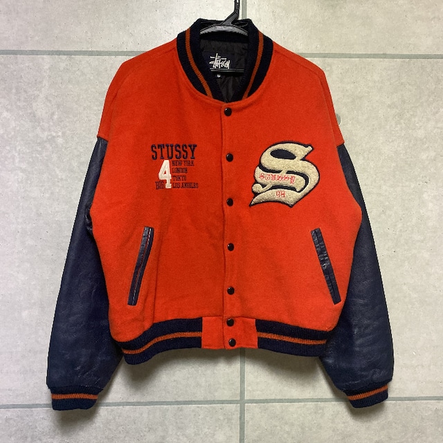 90s OLD STUSSY BIG4 ビッグ4 スタジャン | 名前の無い古着屋