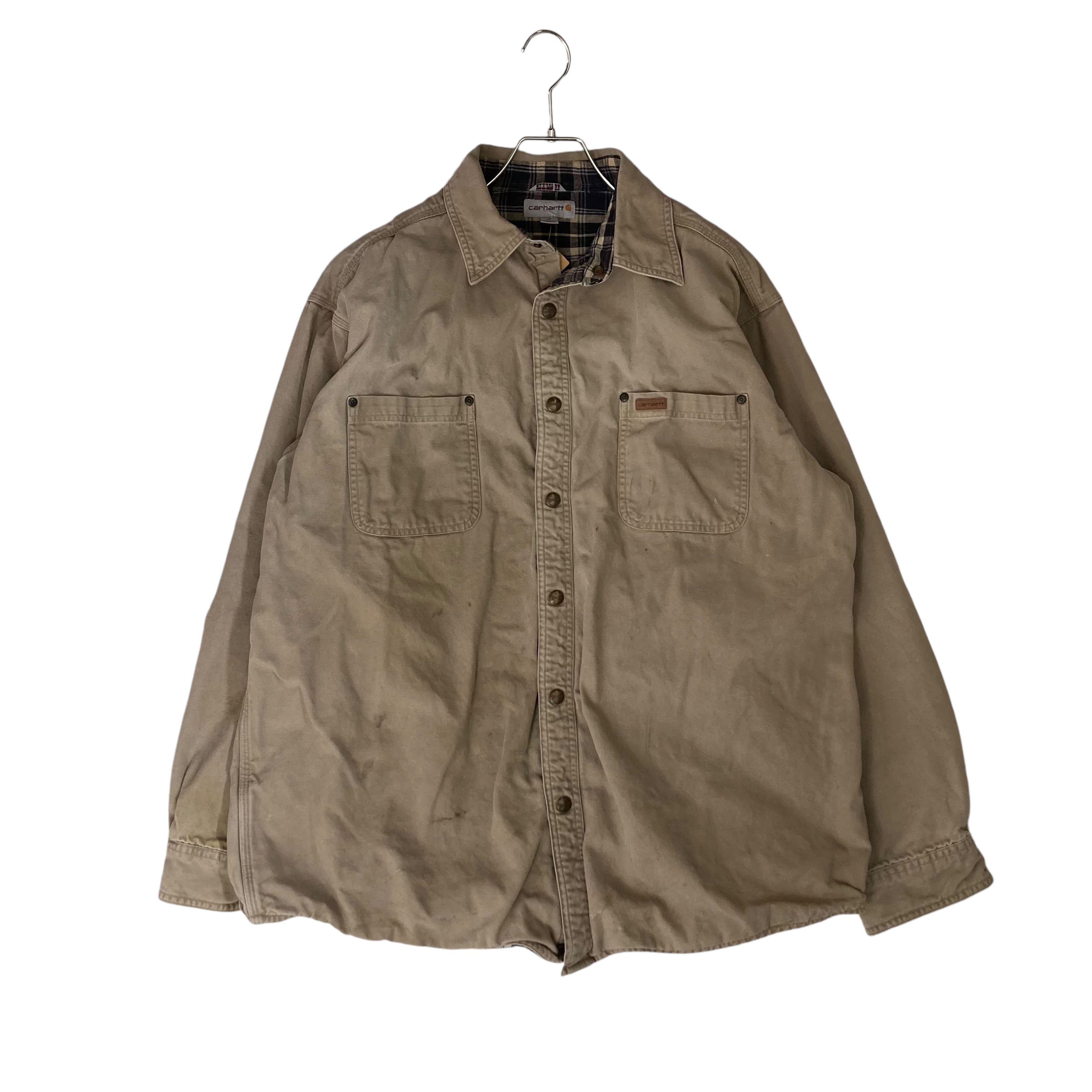 Carhartt シャツジャケット XL Carhartt ベビーシャツジャケット XL 革パッチ | 古着屋OLDGREEN