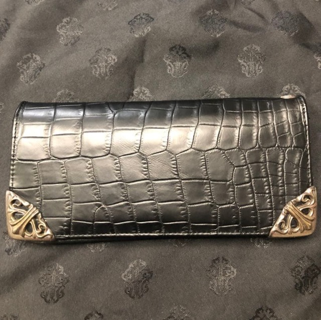 CHROME HEARTS クロムハーツ クロコ シングルフォールドウォレット アリゲーター 財布