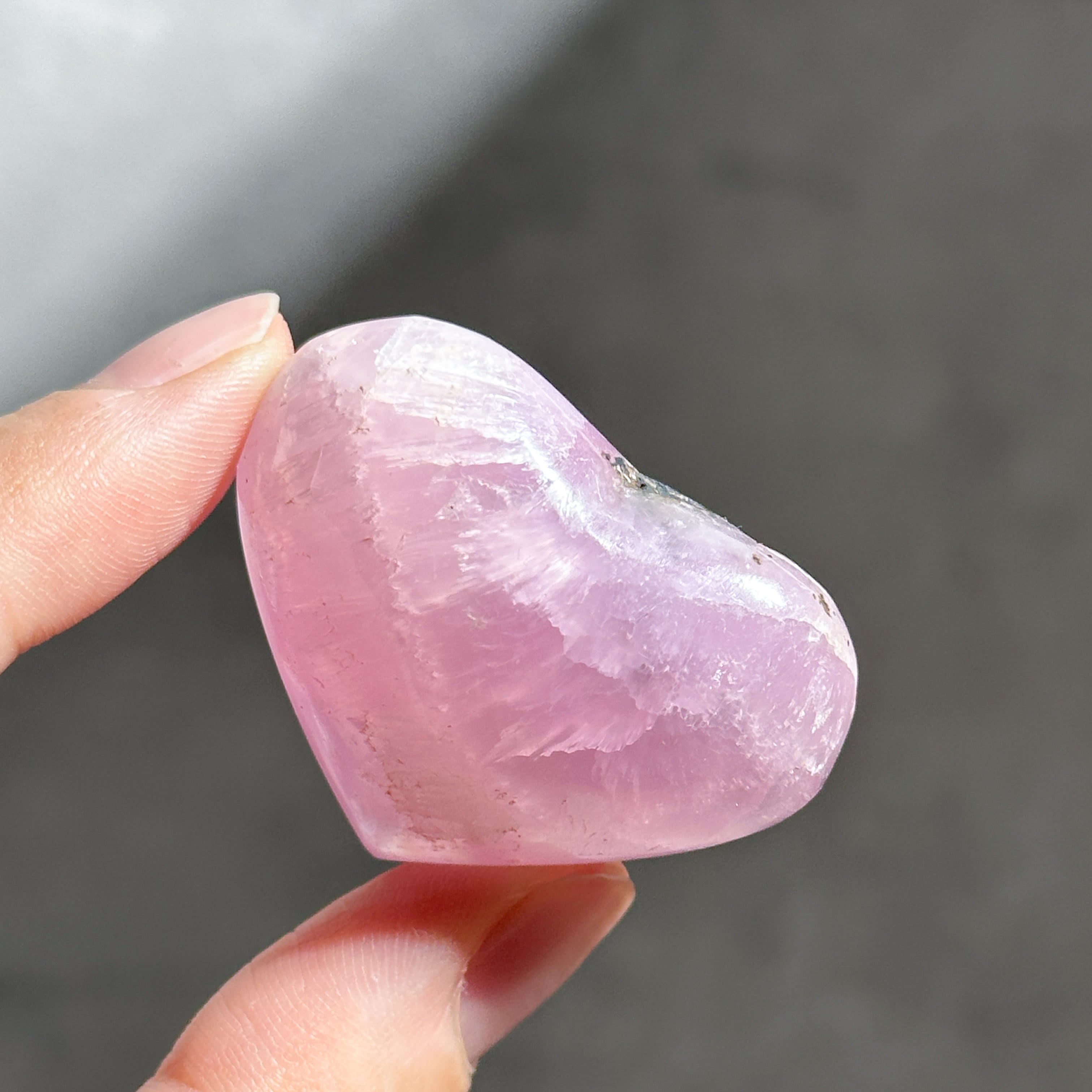 ピンクアラゴナイト ハート63◇ Pink Aragonite ◇天然石・鉱物