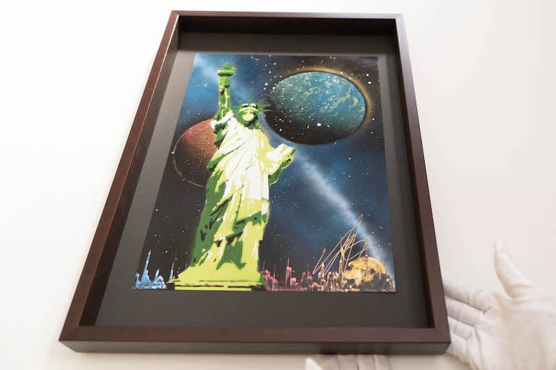 The Statue of Liberty / 宇宙、自由の女神をテーマにしたスプレー