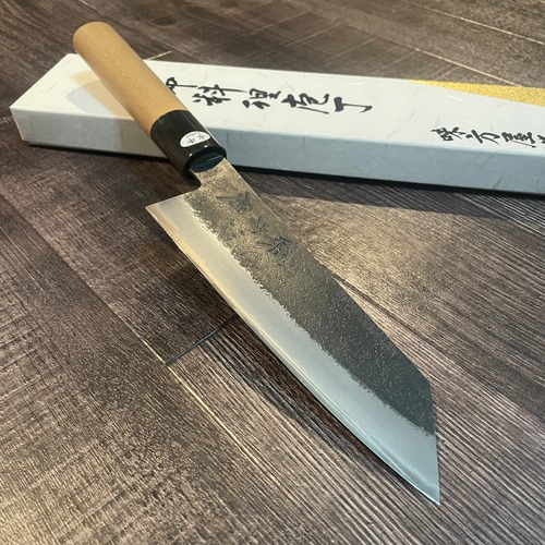 " Mutsumi Hinoura" Ajikataya  Bunka knife 165mm White #2 core with soft iron cladding