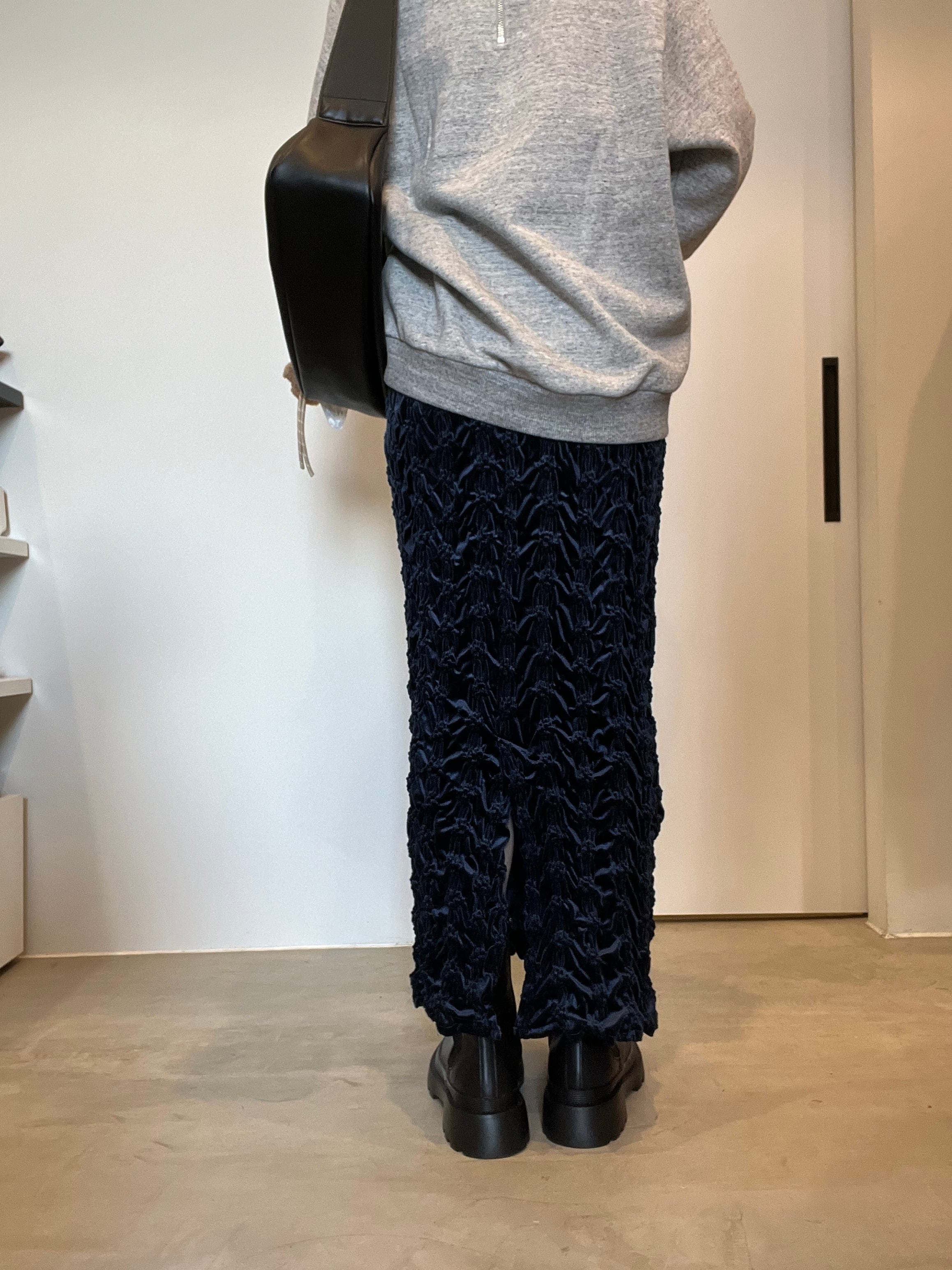 【SELECT】ベロアシャーリングタイトスカート