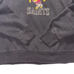SAINT Mxxxxxx × NEXUSⅦ color flocky print damaged sweat parka