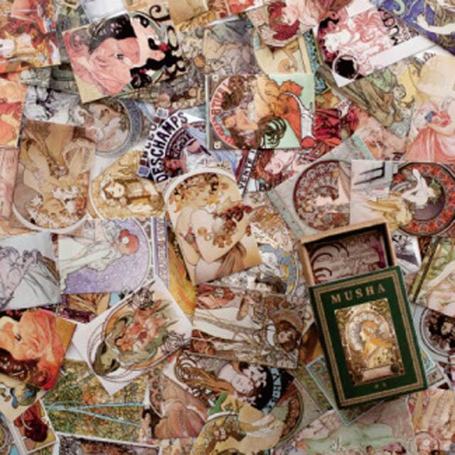 レトロスタイル 100枚 ミニカード MUSHA | rue Sepia