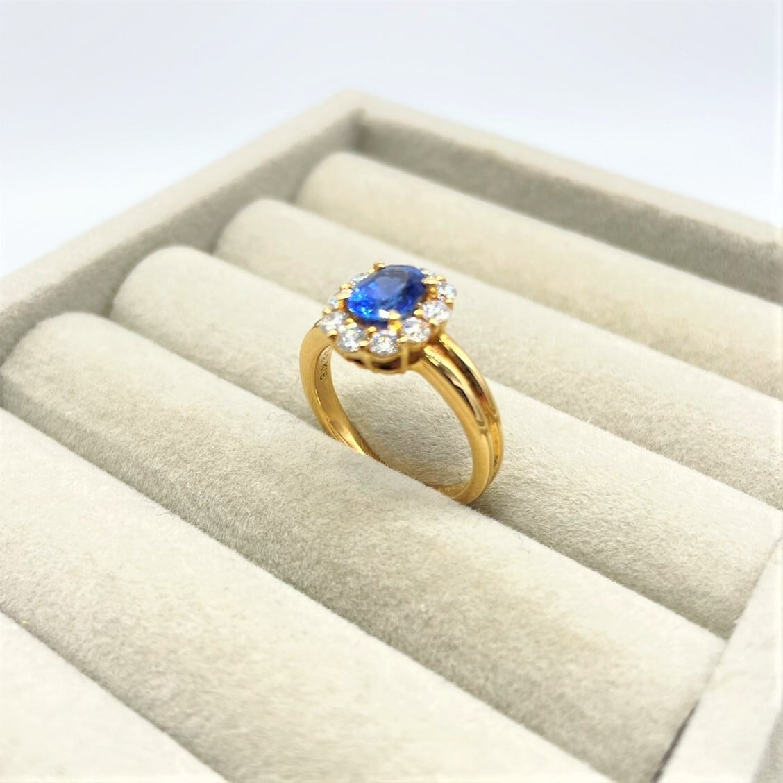 NM014 天然 サファイア 1.36 ダイヤモンド 0.62ct リング K18 指輪 アンティーク ジュエリー | 39JEWELRY  powered by BASE