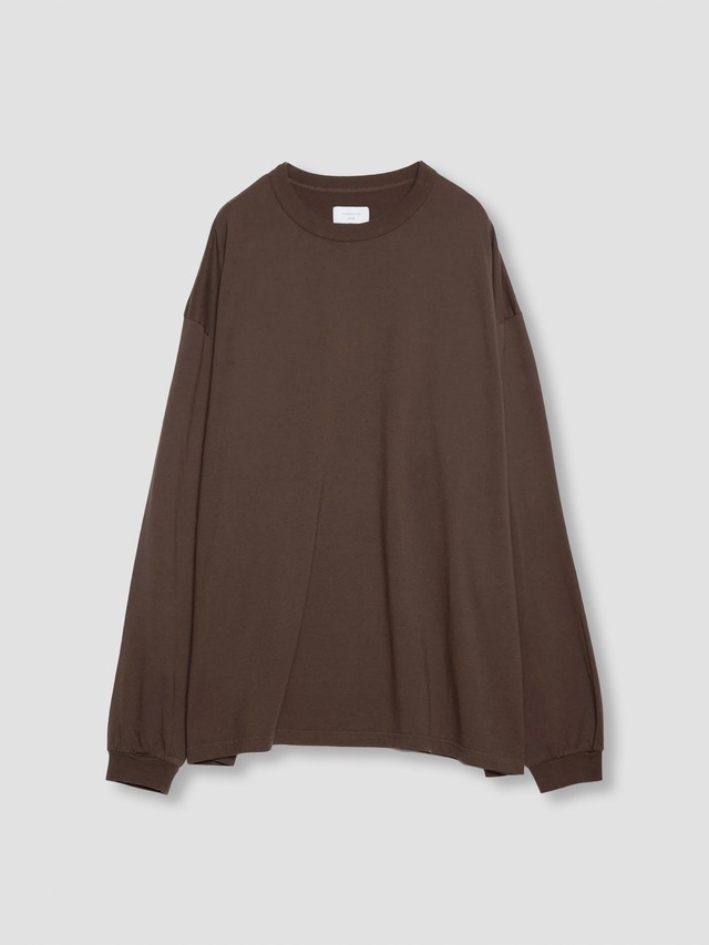 UNDECORATED　HI-GAGE COTTON JERSEY L/S T　BROWN　UDB102